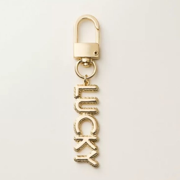 Kate Spade x Target LUCKY Bag Charm Keychain Gold-Tone - Picture 6 of 9
